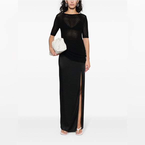 Toteme Bardot-neck open knit top - Picture 3 of 11